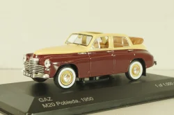 Газ-М20 Победа кабриолет 1947, бежевый/бордовый, WB217, WhiteBox 1:43