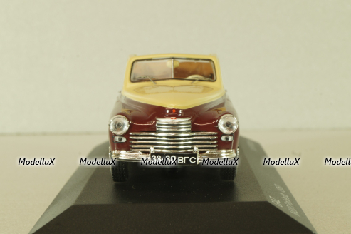 Газ-М20 Победа кабриолет 1947, бежевый/бордовый, WB217, WhiteBox 1:43