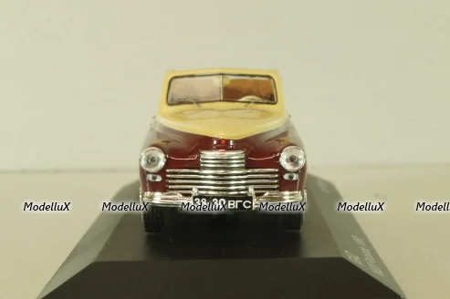 Газ-М20 Победа кабриолет 1947, бежевый/бордовый, WB217, WhiteBox 1:43