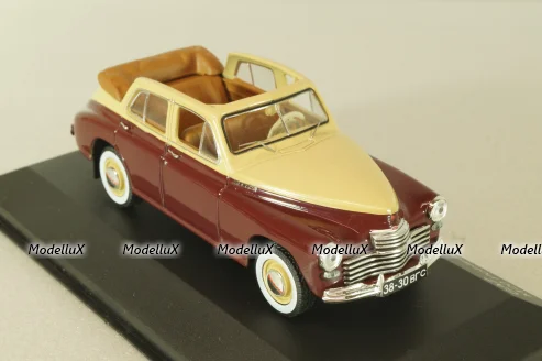 Газ-М20 Победа кабриолет 1947, бежевый/бордовый, WB217, WhiteBox 1:43