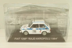 Fiat 126P #116 Rally Acropolis 1984 (Polski Fiat),  white, Kultowe Maluchy #2, Hachette 1:43