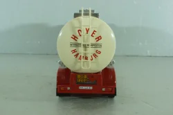 Mercedes-Benz SK 1844 with trailer Hoyer 1994, red/silver, TTR001, IXO 1:43