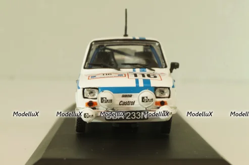 Fiat 126P #116 Rally Acropolis 1984 (Polski Fiat),  white, Kultowe Maluchy #2, Hachette 1:43
