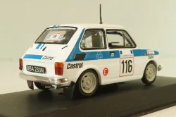 Fiat 126P #116 Rally Acropolis 1984 (Polski Fiat),  white, Kultowe Maluchy #2, Hachette 1:43
