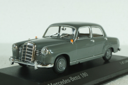 Mercedes 180 (W120) 1953, grey, 430033107, Minichamps 1:43