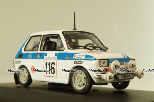 Fiat 126P #116 Rally Acropolis 1984 (Polski Fiat),  white, Kultowe Maluchy #2, Hachette 1:43