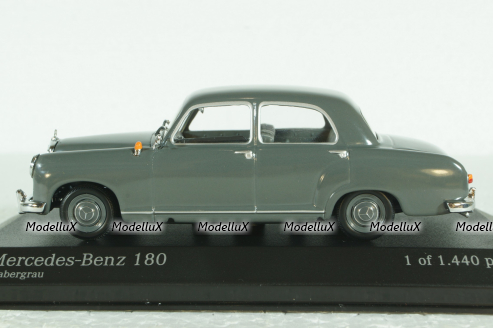 Mercedes 180 (W120) 1953, grey, 430033107, Minichamps 1:43