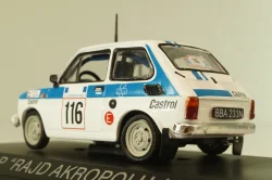 Fiat 126P #116 Rally Acropolis 1984 (Polski Fiat),  white, Kultowe Maluchy #2, Hachette 1:43
