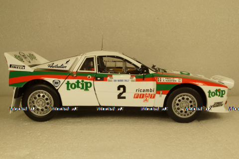 Lancia Rallye 037 #2 San Marino Vudafieri 1984, KYO8306F1, Kyosho 1:18