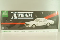 Chevrolet Caprice Classic 1980, from movie A-Team, white, 19109, Greenlight 1:18