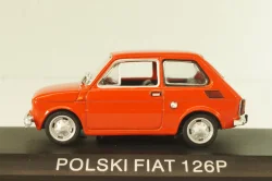 Fiat 126P 1973 (Polski Fiat), red, Kultowe Maluchy #1, Hachette 1:43
