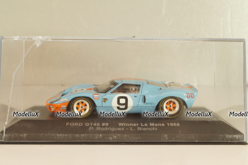 Ford GT40 Gulf #9 winner 24h LeMans 1968 Rodriguez/Bianchi, LM1968, IXO 1:43