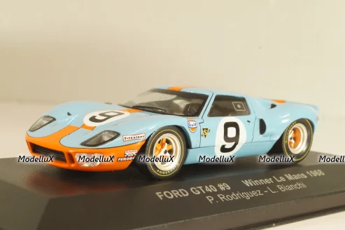 Ford GT40 Gulf #9 winner 24h LeMans 1968 Rodriguez/Bianchi, LM1968, IXO 1:43