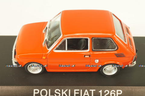 Fiat 126P 1973 (Polski Fiat), red, Kultowe Maluchy #1, Hachette 1:43