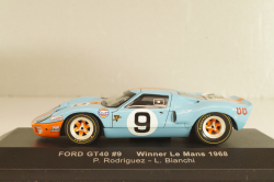 Ford GT40 Gulf #9 winner 24h LeMans 1968 Rodriguez/Bianchi, LM1968, IXO 1:43