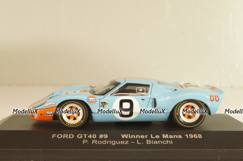 Ford GT40 Gulf #9 winner 24h LeMans 1968 Rodriguez/Bianchi, LM1968, IXO 1:43