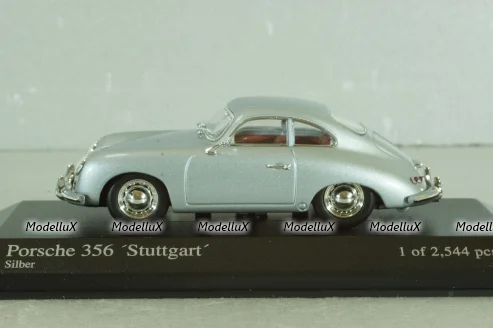 Porsche 356 Stuttgart Coupe 1948, silver, 400065020, Minichamps 1:43