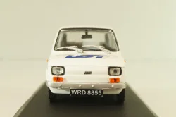 Fiat 126P LOT Polish Airlines 1977, (Polski Fiat),  white, Kultowe Maluchy #7, Hachette 1:43