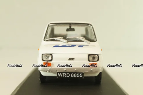 Fiat 126P LOT Polish Airlines 1977, (Polski Fiat),  white, Kultowe Maluchy #7, Hachette 1:43