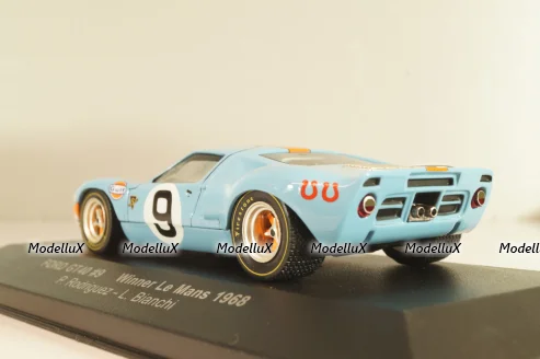 Ford GT40 Gulf #9 winner 24h LeMans 1968 Rodriguez/Bianchi, LM1968, IXO 1:43