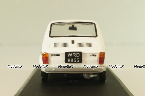 Fiat 126P LOT Polish Airlines 1977, (Polski Fiat),  white, Kultowe Maluchy #7, Hachette 1:43