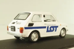 Fiat 126P LOT Polish Airlines 1977, (Polski Fiat),  white, Kultowe Maluchy #7, Hachette 1:43