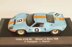 Ford GT40 Gulf #9 winner 24h LeMans 1968 Rodriguez/Bianchi, LM1968, IXO 1:43