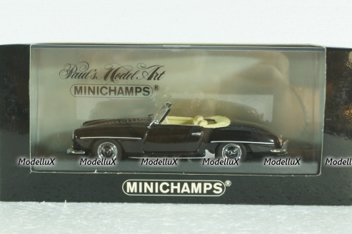 Mercedes 190 SL Cabriolet 1955 black, 430033139, Minichamps 1:43
