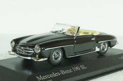 Mercedes 190 SL Cabriolet 1955 black, 430033139, Minichamps 1:43