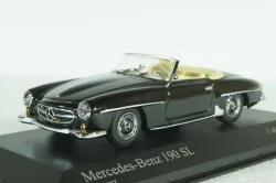 Mercedes 190 SL Cabriolet 1955 black, 430033139, Minichamps 1:43