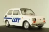 Fiat 126P LOT Polish Airlines 1977, (Polski Fiat),  white, Kultowe Maluchy #7, Hachette 1:43