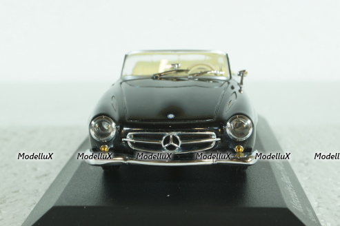 Mercedes 190 SL Cabriolet 1955 black, 430033139, Minichamps 1:43