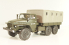 Урал-375Д бортовой с тентом, хаки, PRLLG030, Kultowe ciezarowki №30, Deagostini 1:43