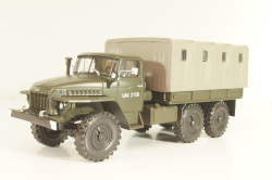 Урал-375Д бортовой с тентом, хаки, PRLLG030, Kultowe ciezarowki №30, Deagostini 1:43