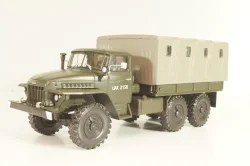Урал-375Д бортовой с тентом, хаки, PRLLG030, Kultowe ciezarowki №30, Deagostini 1:43