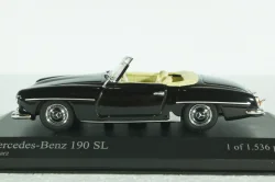 Mercedes 190 SL Cabriolet 1955 black, 430033139, Minichamps 1:43