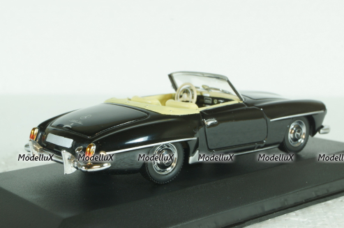Mercedes 190 SL Cabriolet 1955 black, 430033139, Minichamps 1:43