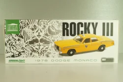 Dodge Monaco Taxi 1978, from movie Rocky III, yellow, 19111, Greenlight 1:18 Уценка!