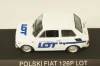 Fiat 126P LOT Polish Airlines 1977, (Polski Fiat),  white, Kultowe Maluchy #7, Hachette 1:43