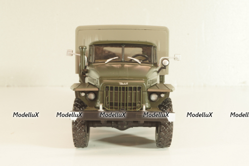 Урал-375Д бортовой с тентом, хаки, PRLLG030, Kultowe ciezarowki №30, Deagostini 1:43