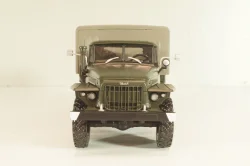 Урал-375Д бортовой с тентом, хаки, PRLLG030, Kultowe ciezarowki №30, Deagostini 1:43