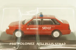 Polonez ATU Plus Straz, fire engine, red,  DeAgostini Legendy FSO #80, 1:43 