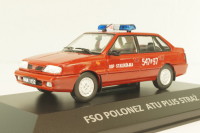 Polonez ATU Plus Straz, fire engine, red,  DeAgostini Legendy FSO #80, 1:43 