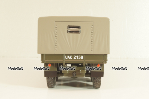 Урал-375Д бортовой с тентом, хаки, PRLLG030, Kultowe ciezarowki №30, Deagostini 1:43