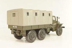 Урал-375Д бортовой с тентом, хаки, PRLLG030, Kultowe ciezarowki №30, Deagostini 1:43