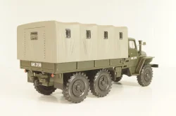 Урал-375Д бортовой с тентом, хаки, PRLLG030, Kultowe ciezarowki №30, Deagostini 1:43