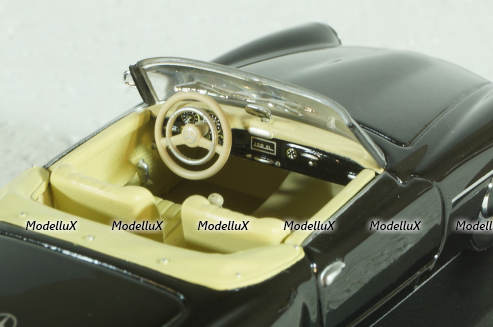Mercedes 190 SL Cabriolet 1955 black, 430033139, Minichamps 1:43