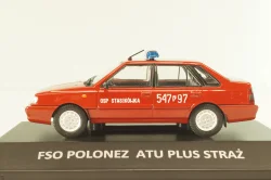 Polonez ATU Plus Straz, fire engine, red,  DeAgostini Legendy FSO #80, 1:43 