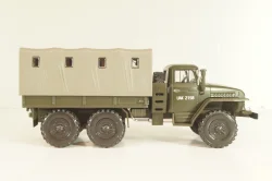 Урал-375Д бортовой с тентом, хаки, PRLLG030, Kultowe ciezarowki №30, Deagostini 1:43