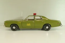 Plymouth Fury Army Police 1978, from move A-Team, green, 19053, Greenlight 1:18